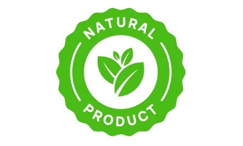 100% Natural product label