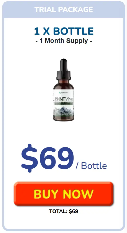 JointVive One Bottle Package
