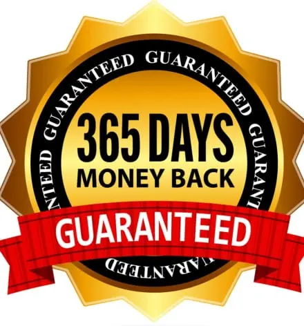 365-Day Money-Back Guarantee badge